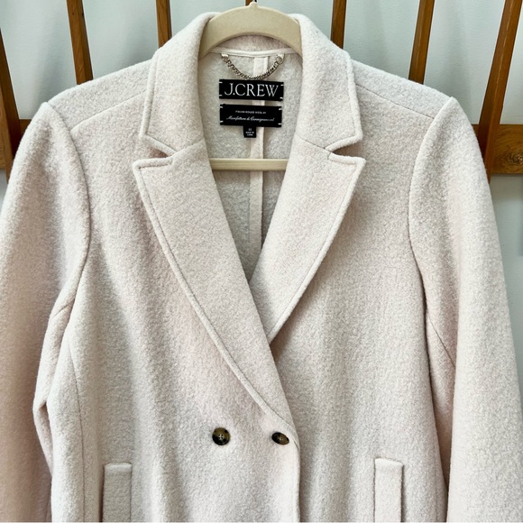 J.Crew New Daphne Double-Breasted Cream White Coat 22W - Picture 2 of 8